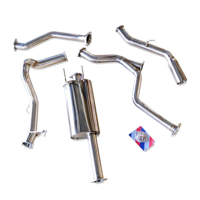 Cat-back FlowMaxx Stainless Exhaust Kit for Toyota Tundra Crewmax 5.5ft bed (XK70) 2022+UP