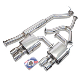 Subaru Impreza WRX / STI Sedan (GVB) 2011-2014 FlowMaxx Stainless Cat-Back Quad-Tip Exhaust System