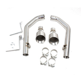 Ford Mustang V8 2015-17 FowMaxx Stainless Axle-Back Exhaust Straight Pipe System