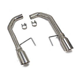 Ford Mustang 2.3L EcoBoost/3.7 V6 2015-17 FowMaxx Stainless Axle-Back Exhaust Straight Pipe System