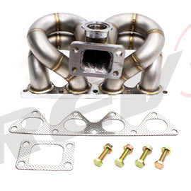 HP-Series Honda Civic B16 B18 Ram Horn Equal Length T3 Turbo Manifold 44mm V-Band Wastegate