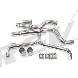 Volkswagen Golf GTI MK7.5 2019-2021 2.0L Turbocharged, Cat-Back Straight Pipe Exhaust Kit