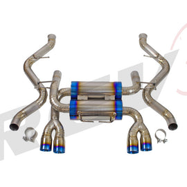 BMW E90 M3 2008-11 Sedan Titanium Cat-Back Sports Muffler Exhaust Quad Tips