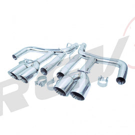 Dodge Challenger V6 3.6L 2015-21 FlowMAXX Stainless Steel Axle-Back Exhaust Kit, Free Flow Design