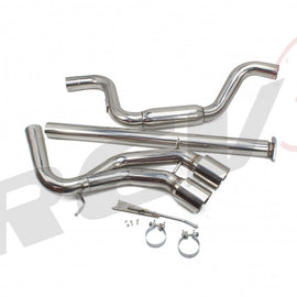 Ford Focus ST 2013+ 2.0T Ecoboost FlowMaxx Stainless Steel Catback Muffler Delete Exhaust Kit, 3" Pipe