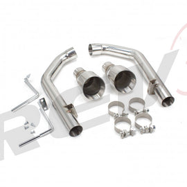 Ford Mustang V8 2015-17 FowMaxx Stainless Axle-Back Exhaust Straight Pipe System