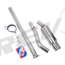 Single Exit Cat-Back Exhaust Kit, Stainless Steel, 3 Inch Pipe, Mitsubishi Evolution X 08-15